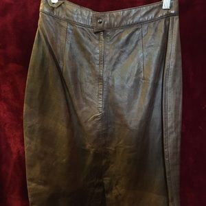 Leather skirt